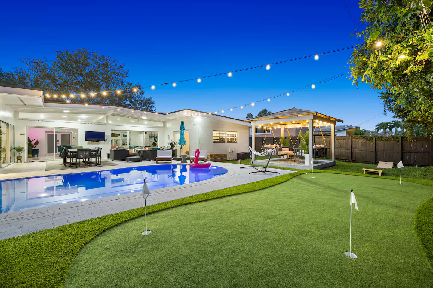 Interior of a Platinum Retreats Miami vacation home